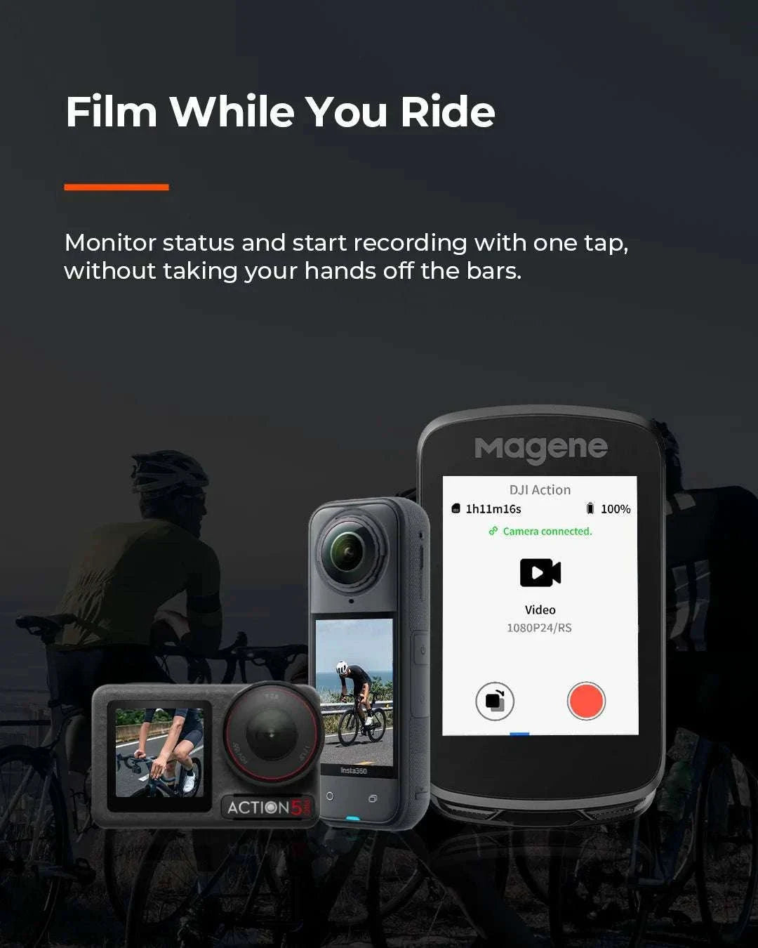 Magene C606V2 GPS Bike Computer with 2.8" Touchscreen Navigation-C606V2 / United States