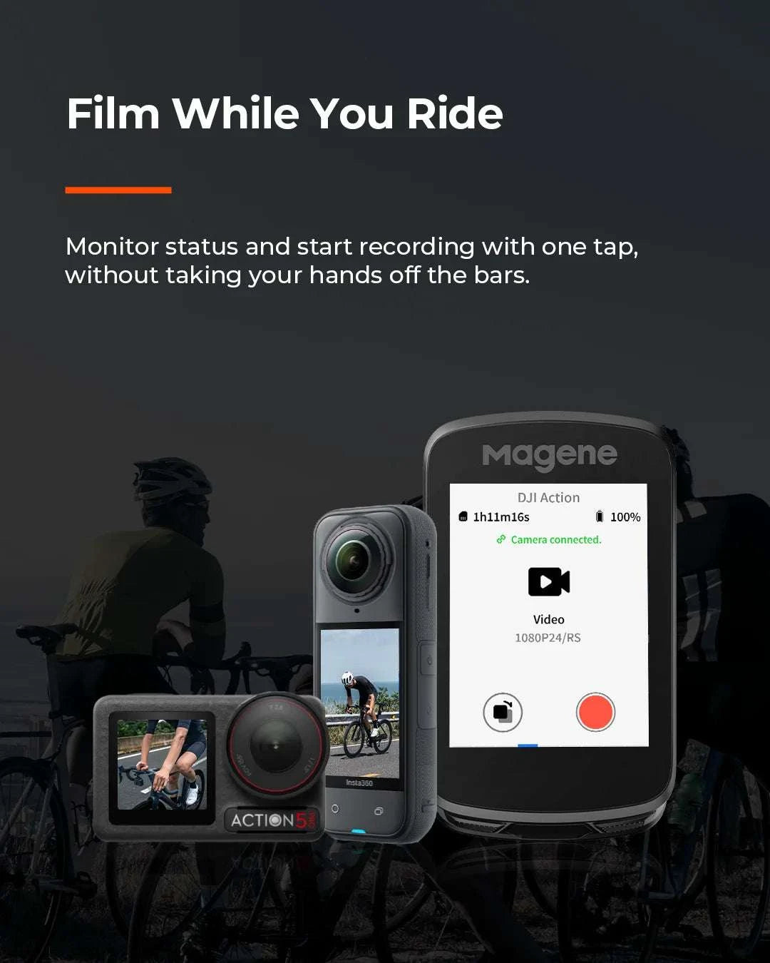 Magene C606V2 GPS Bike Computer with 2.8" Touchscreen Navigation-C606V2 / United States