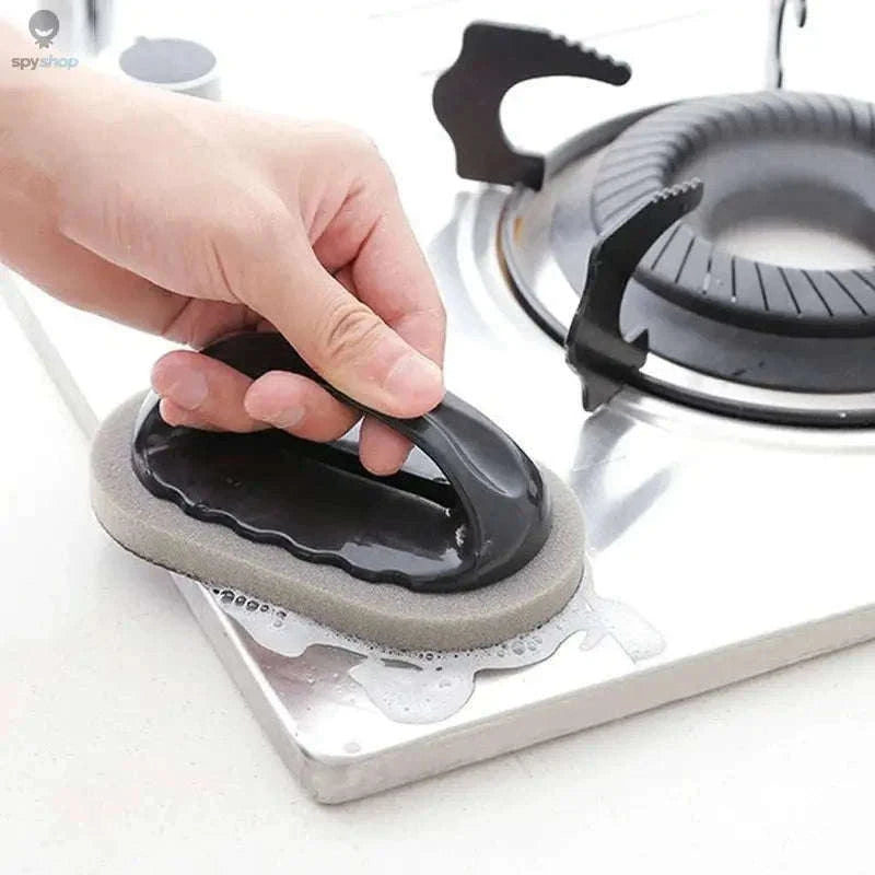 Magic Emery Sponge Brush for Fast Deep Cleaning-Black