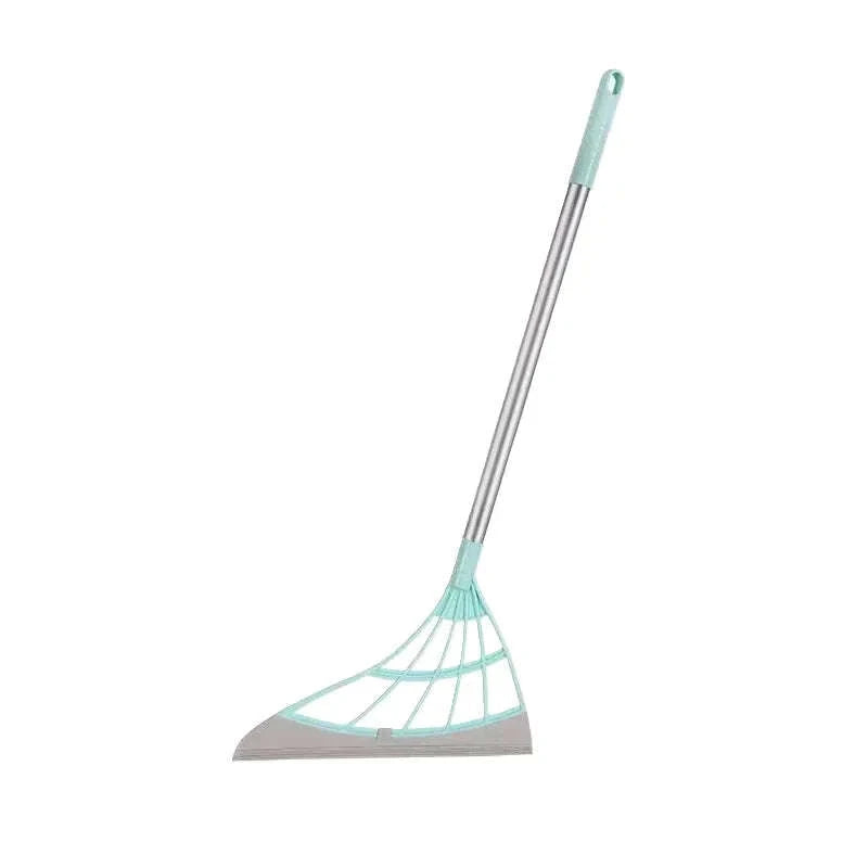 Magic Rubber Broom Silicone Mop & Floor Squeegee-Blue 1PC