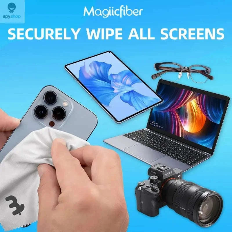 MagiicFiber Microfiber Cleaning Cloths – Streak‑Free Care for Screens, Lenses and Glass-30 PACK