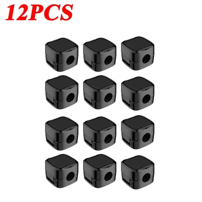 Magnetic Cable Clip Organizer 6-Pack for Neat Cord Control-1PCS Black
