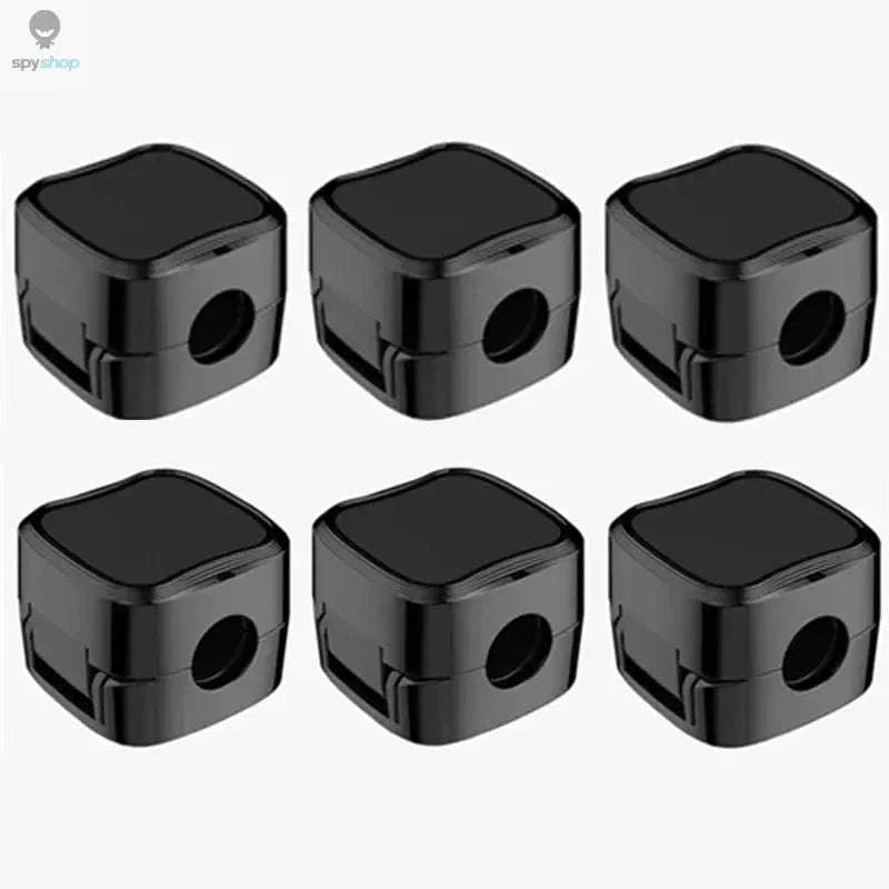 Magnetic Cable Organizer Clips – Easy Desk Management 6‑Pack-6 Pcs Black