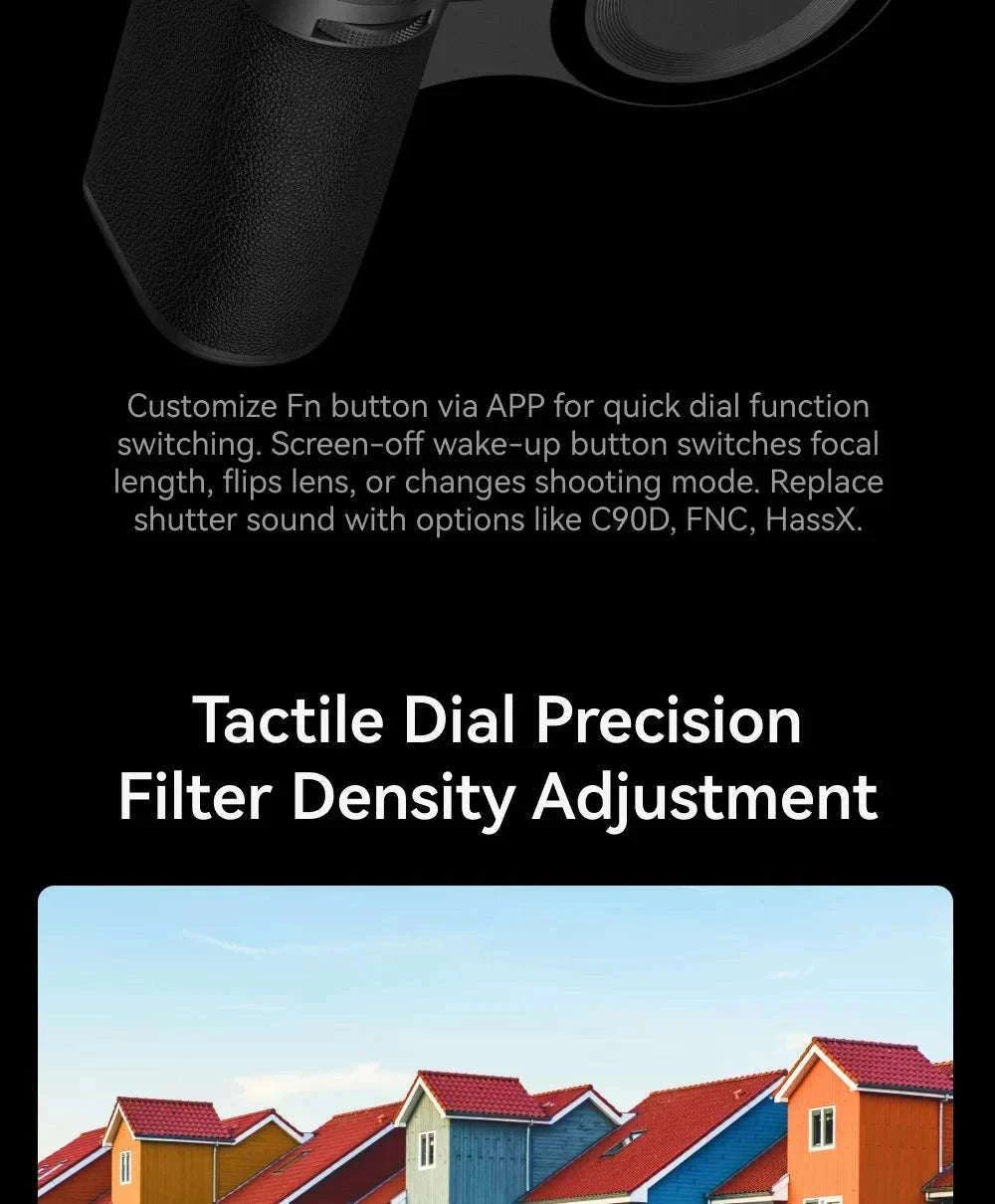 Magnetic Camera Grip with Bluetooth Shutter & Zoom Dial for iPhone-Black Imaging Grip