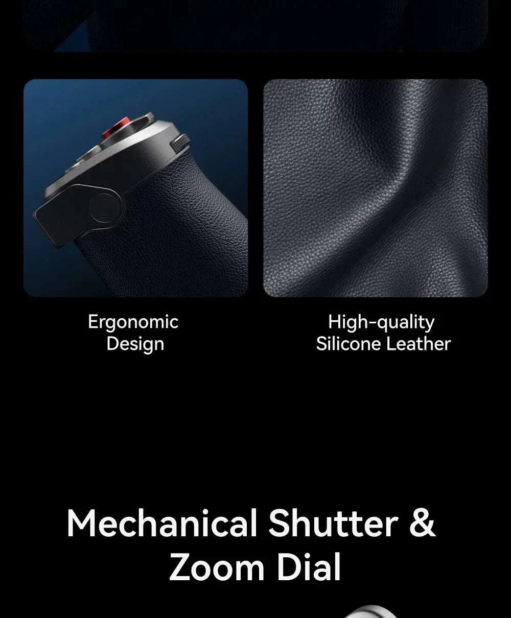 Magnetic Camera Grip with Bluetooth Shutter & Zoom Dial for iPhone-Black Imaging Grip