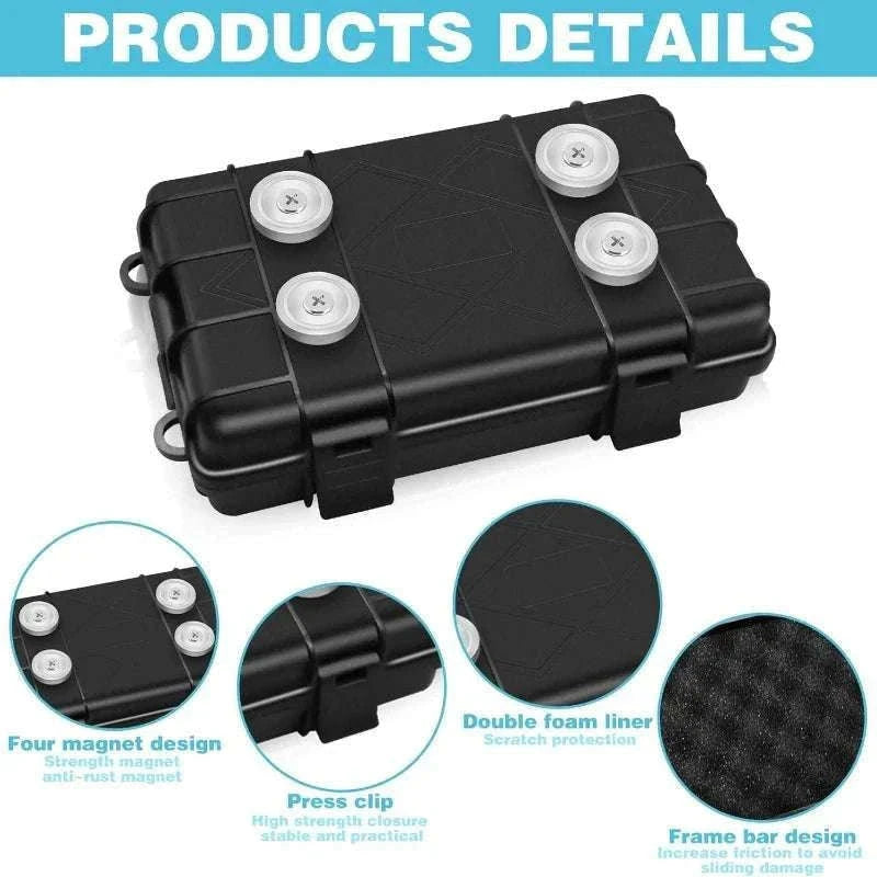 Magnetic Car Key Box Waterproof Hidden Under Vehicle Storage Case-L
