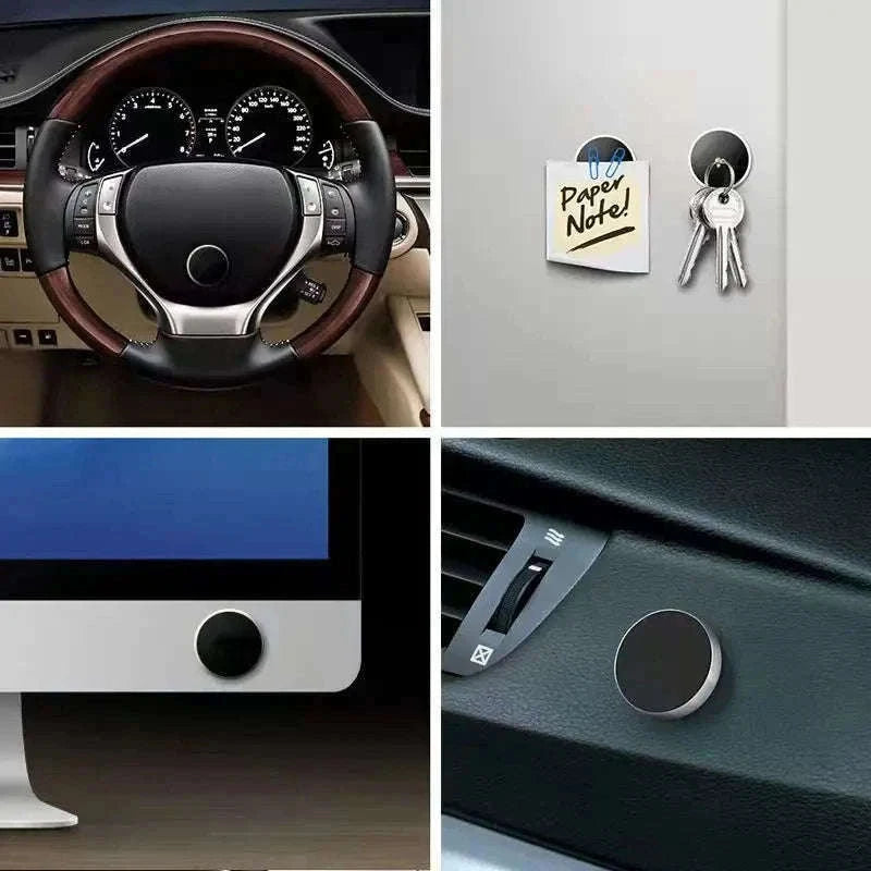 Magnetic Car Phone Holder for Easy Dashboard Mounting-2Pcs Black