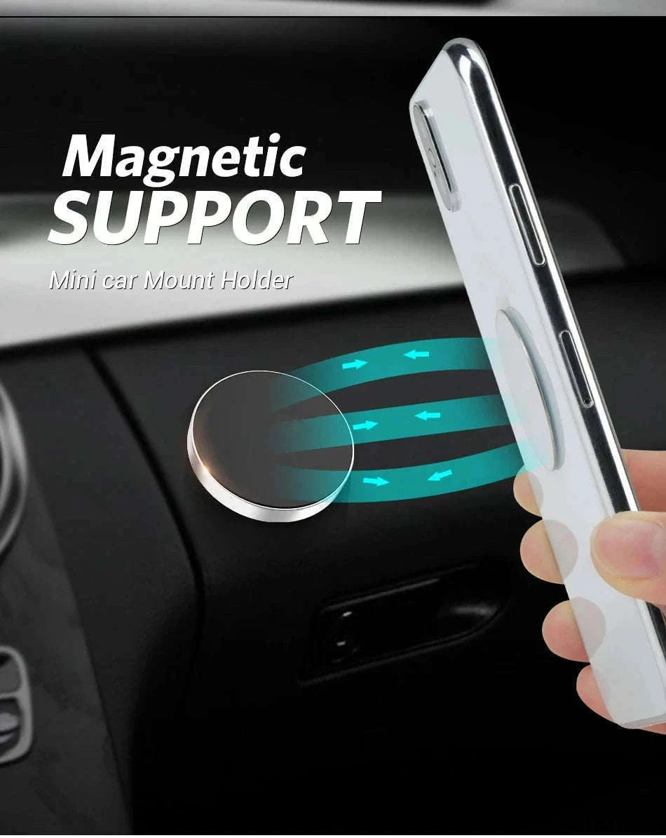 Magnetic Car Phone Holder for Easy Dashboard Mounting-2Pcs Black