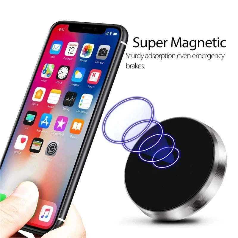 Magnetic Car Phone Holder for Easy Dashboard Mounting-2Pcs Black