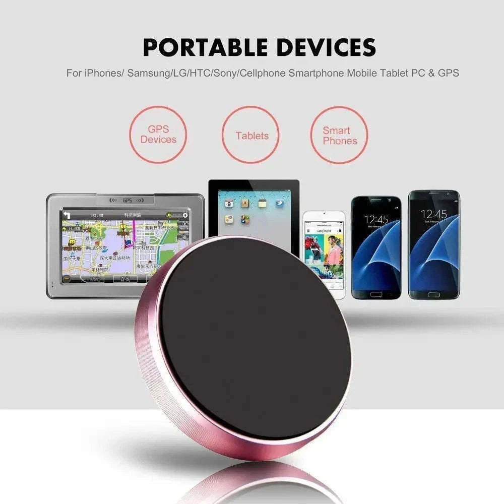 Magnetic Car Phone Holder for Easy Dashboard Mounting-2Pcs Black