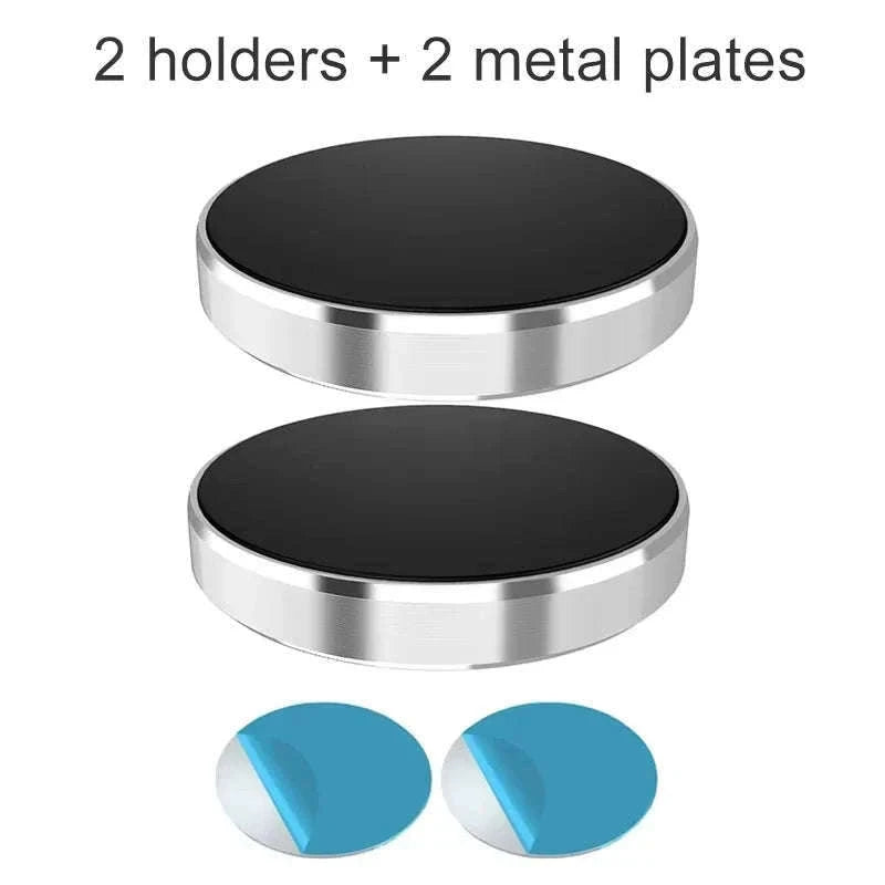 Magnetic Car Phone Holder for Easy Dashboard Mounting-2Pcs Black