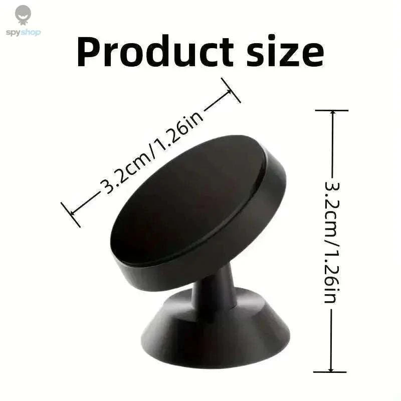 Magnetic Car Phone Holder – Strong Grip, Compact Design, 360° or Fixed Mount-2pcs Black