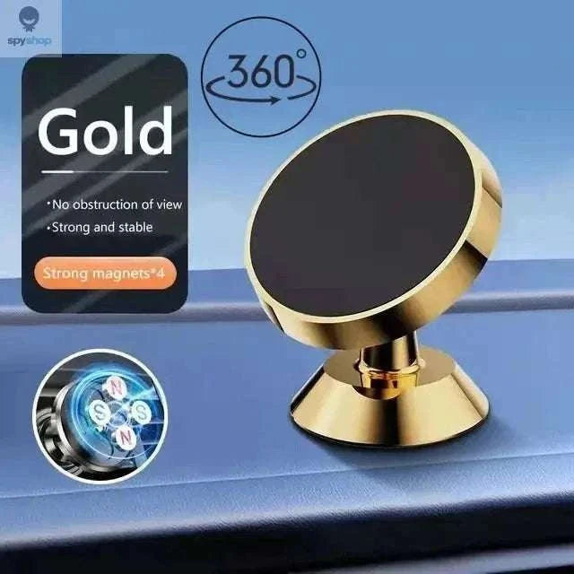 Magnetic Car Phone Holder with Strong Grip and 360° Option-2pcs Black
