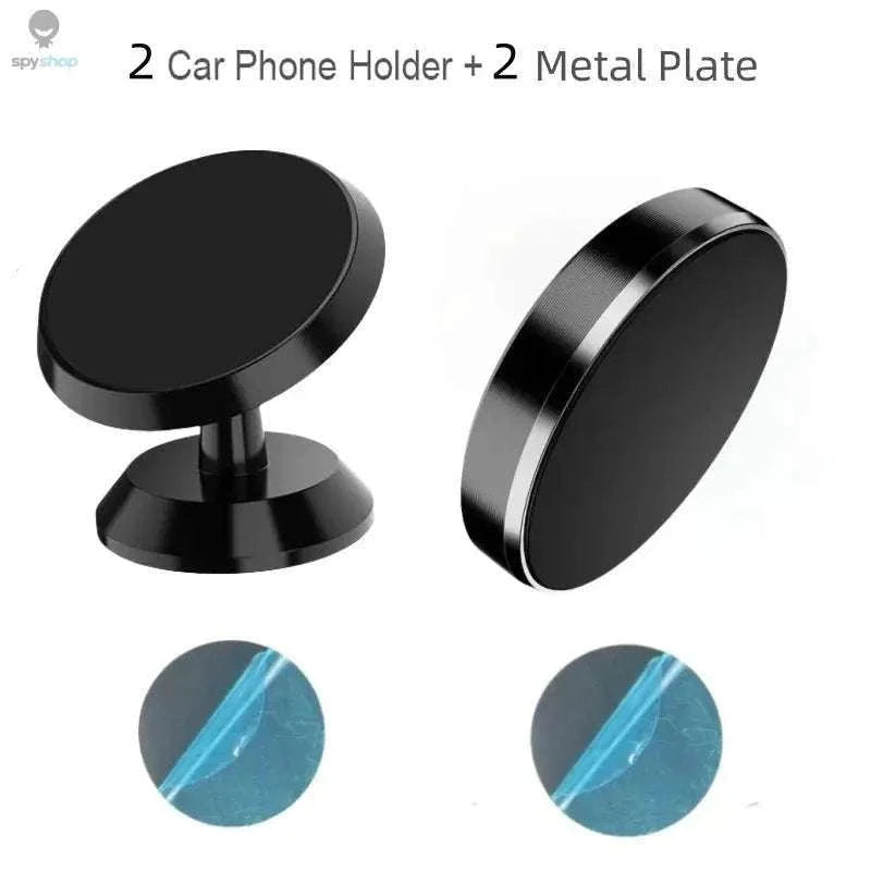 Magnetic Car Phone Holder with Strong Grip and 360° Option-2pcs Black