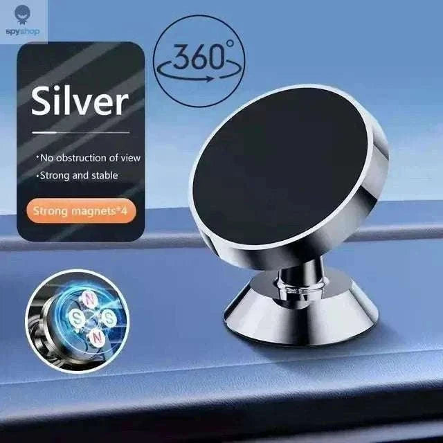 Magnetic Car Phone Holder with Strong Grip and 360° Option-2pcs Black