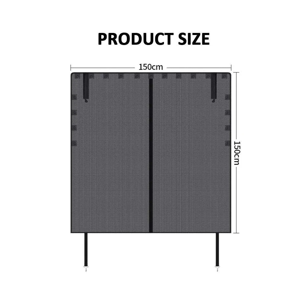 Magnetic Car Trunk Mosquito Screen for Small to Mid-Size SUVs-Black