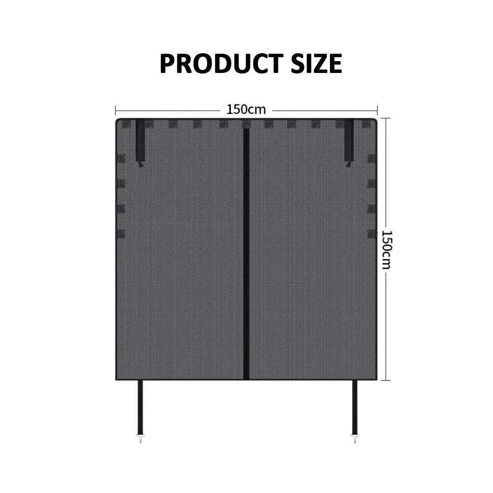 Magnetic Car Trunk Mosquito Screen for Small to Mid-Size SUVs-Black