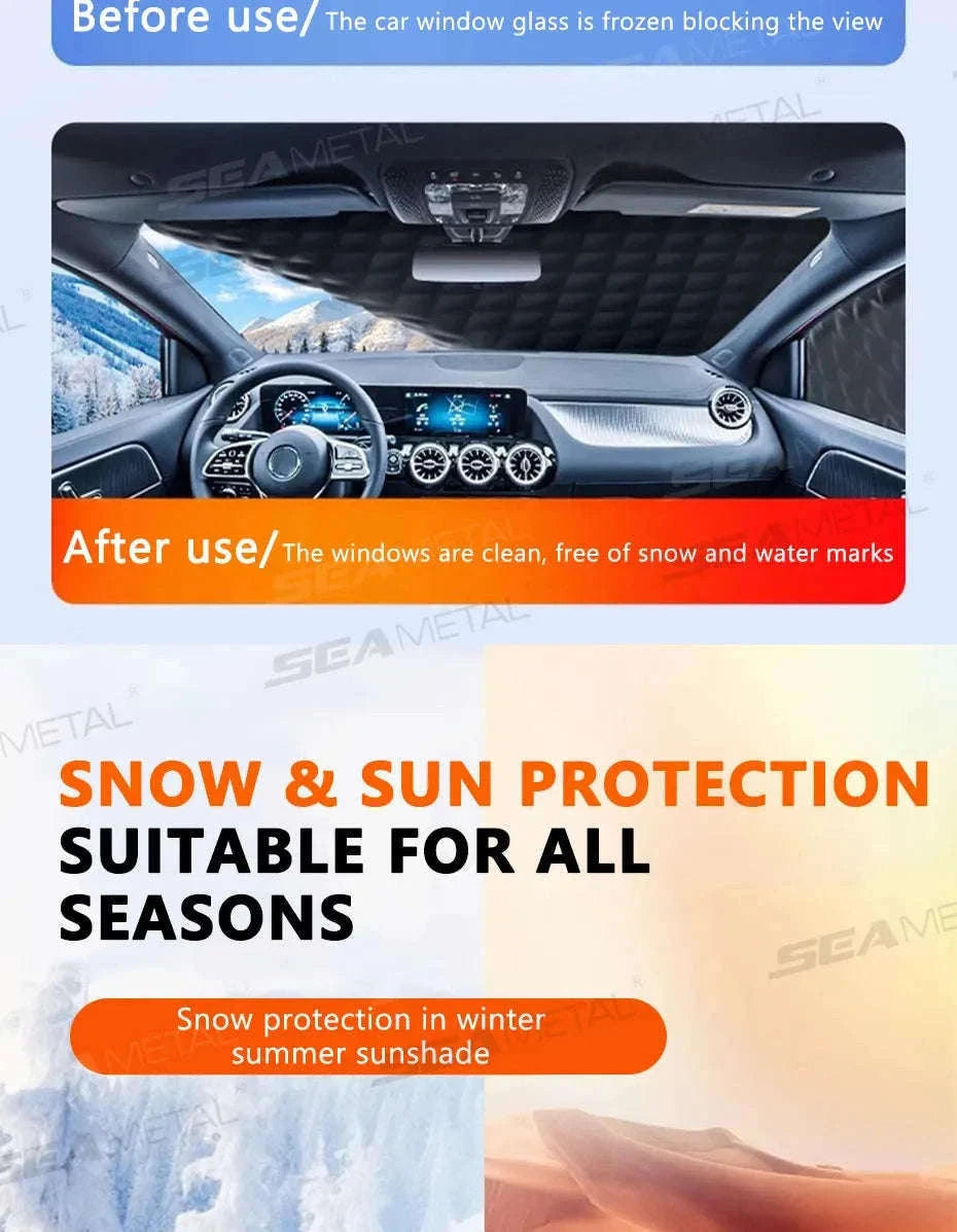 Magnetic Car Windshield Snow Cover-1 pc