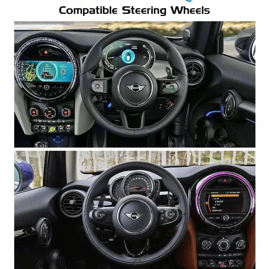 Magnetic Carbon Fiber Paddle Shifters for Mini & BMW Models-Type 3 Paddles Only