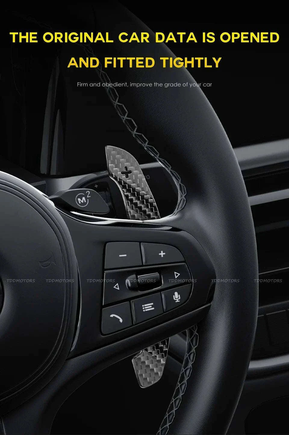 Magnetic Carbon Fiber Paddle Shifters for Mini & BMW Models-Type 3 Paddles Only