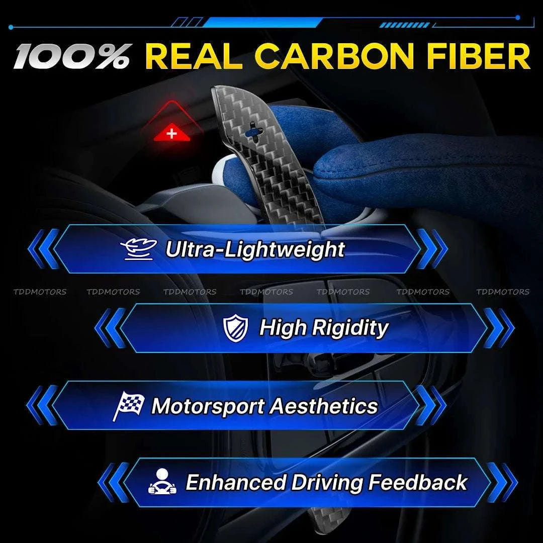 Magnetic Carbon Fiber Paddle Shifters for Mini & BMW Models-Type 3 Paddles Only