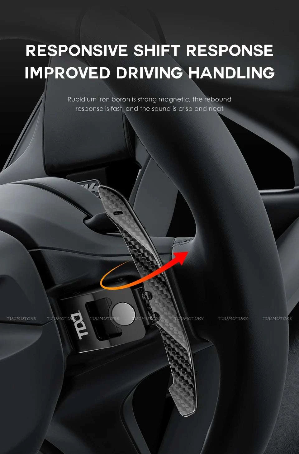 Magnetic Carbon Fiber Paddle Shifters for Mini & BMW Models-Type 3 Paddles Only