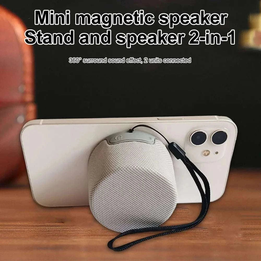 Magnetic Clip-On Phone Speaker with Wireless Audio & Extra Bass-