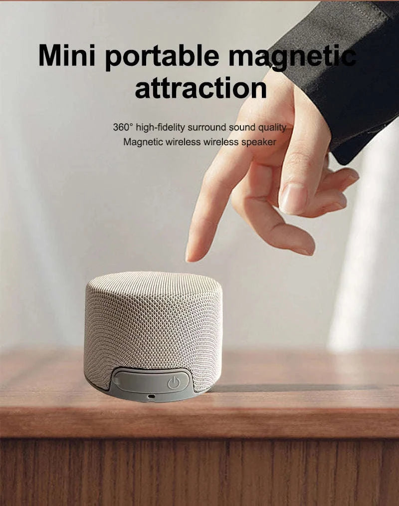 Magnetic Clip-On Phone Speaker with Wireless Audio & Extra Bass-black / Speaker