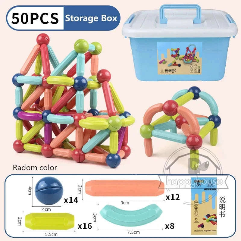 Magnetic Constructor Blocks Set for Kids-36pc without box