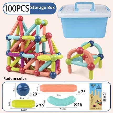 Magnetic Constructor Blocks Set for Kids-36pc without box