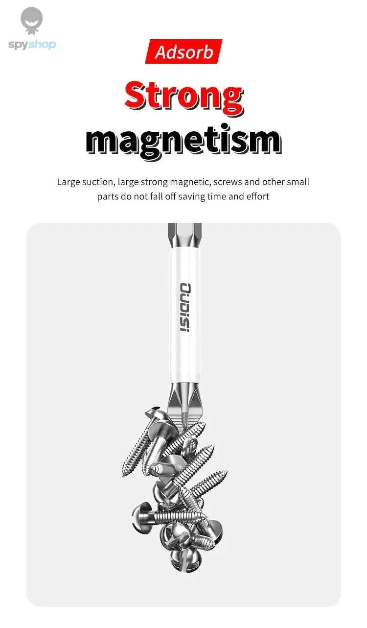 Magnetic Cross Screwdriver Bit Set – Durable S2 Steel Precision Bits-6Pcs