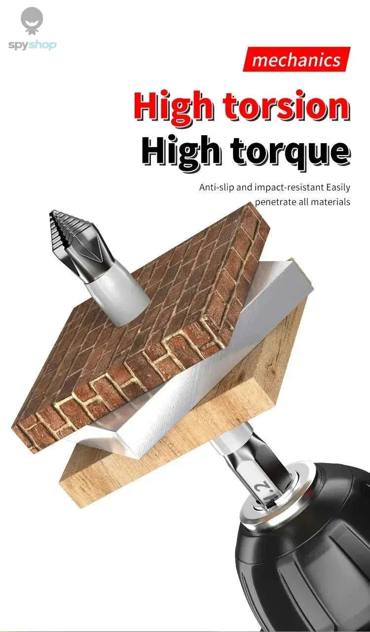 Magnetic Cross Screwdriver Bit Set – Durable S2 Steel Precision Bits-6Pcs