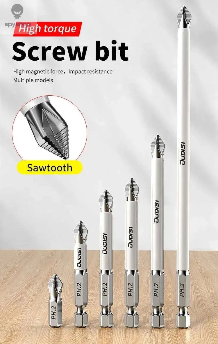 Magnetic Cross Screwdriver Bit Set – Durable S2 Steel Precision Bits-6Pcs