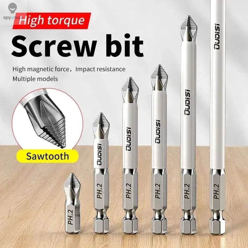 Magnetic Cross Screwdriver Bit Set – Durable S2 Steel Precision Bits-6Pcs