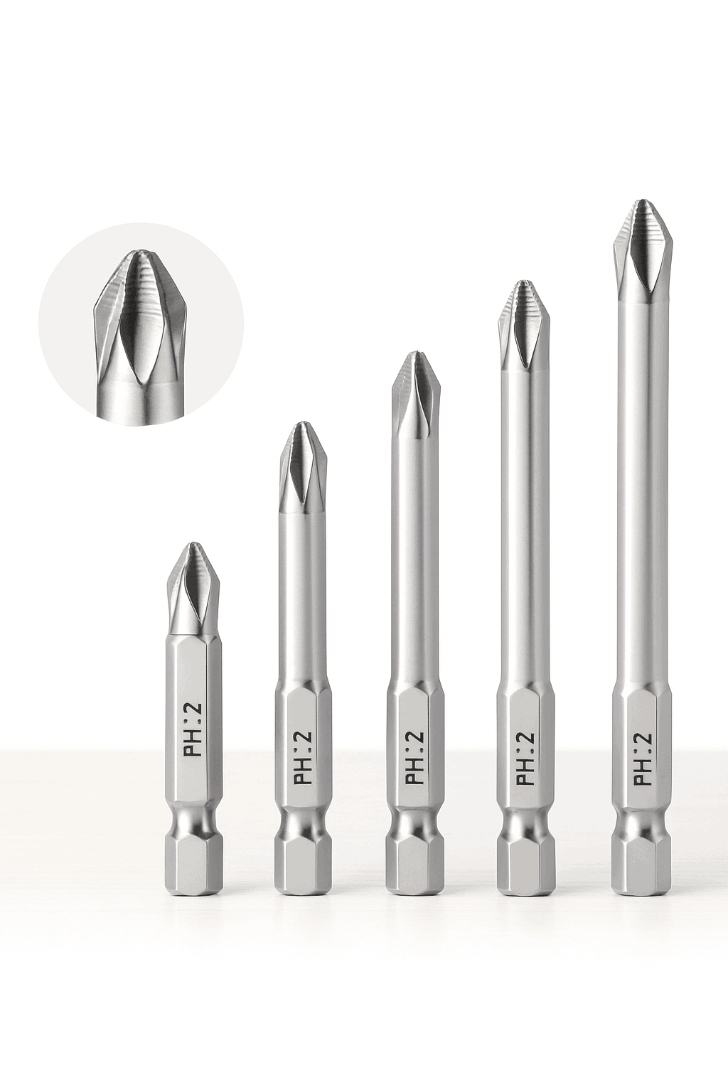 Magnetic Cross Screwdriver Bit Set with S2 Steel Precision-6Pcs