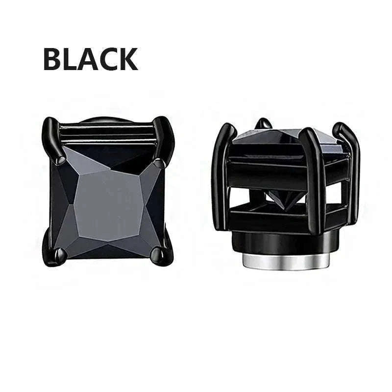 Magnetic Crystal Stud Earrings – Non-Piercing Zircon Style-type1