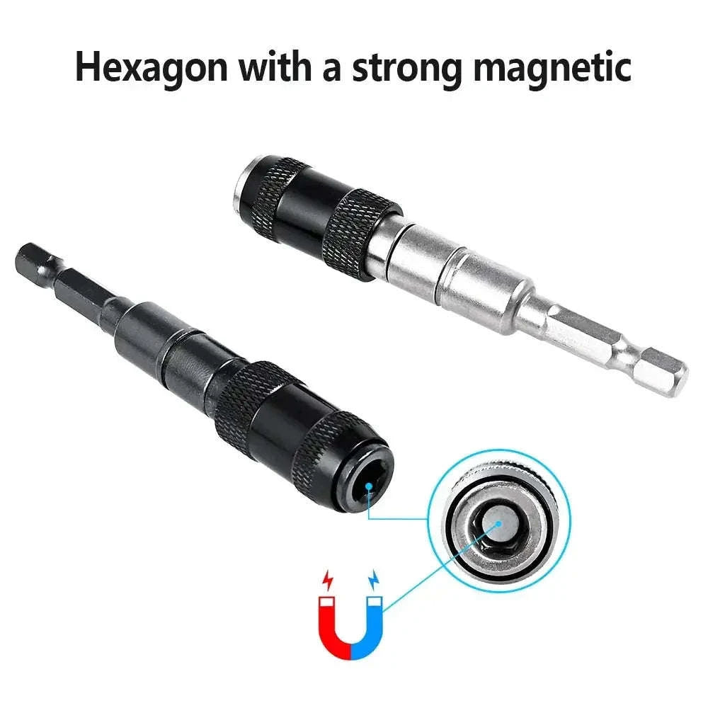Magnetic Drill Bit Holder with 20° Pivot-Black