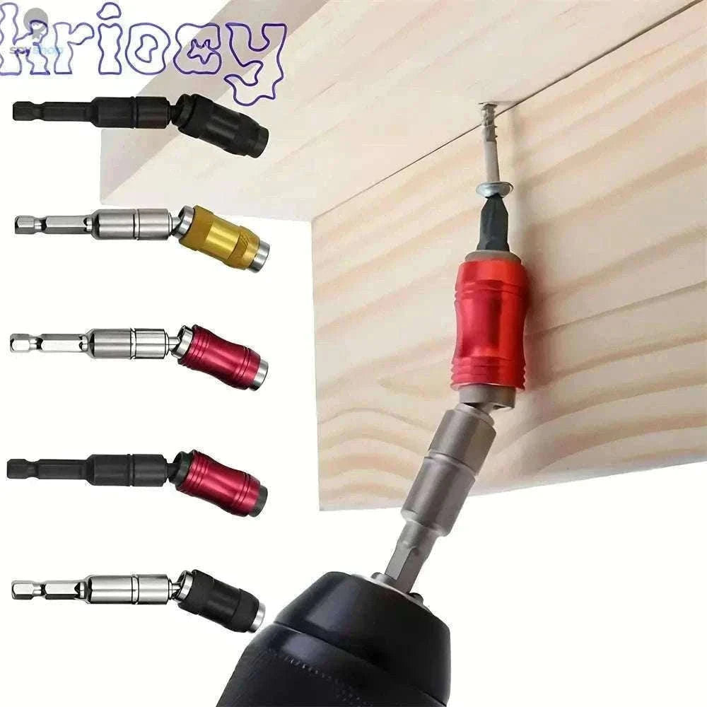 Magnetic Drill Bit Holder with 20° Pivot for Tight Spaces-Black
