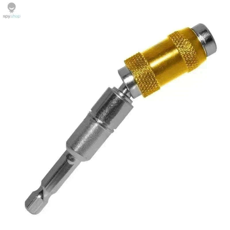 Magnetic Drill Bit Holder with 20° Pivot for Tight Spaces-Black