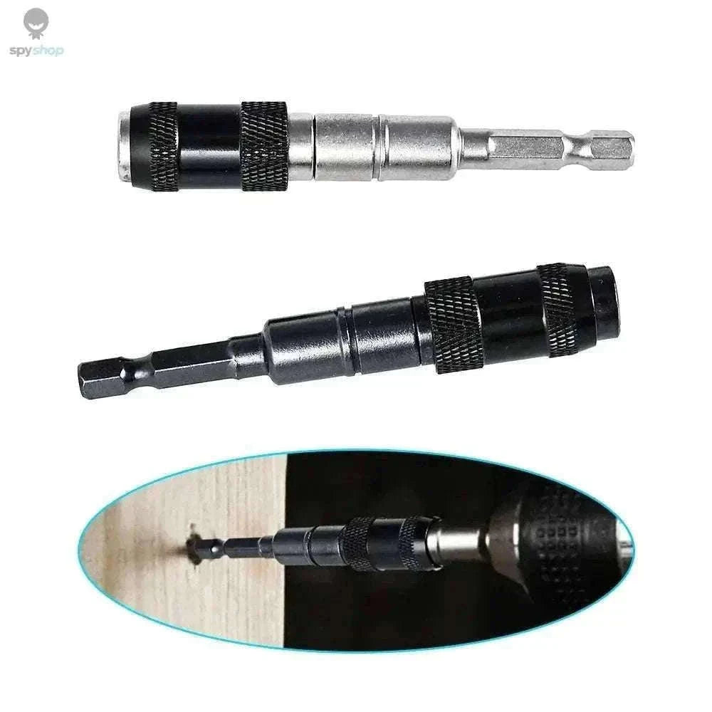 Magnetic Drill Bit Holder with 20° Pivot for Tight Spaces-Black