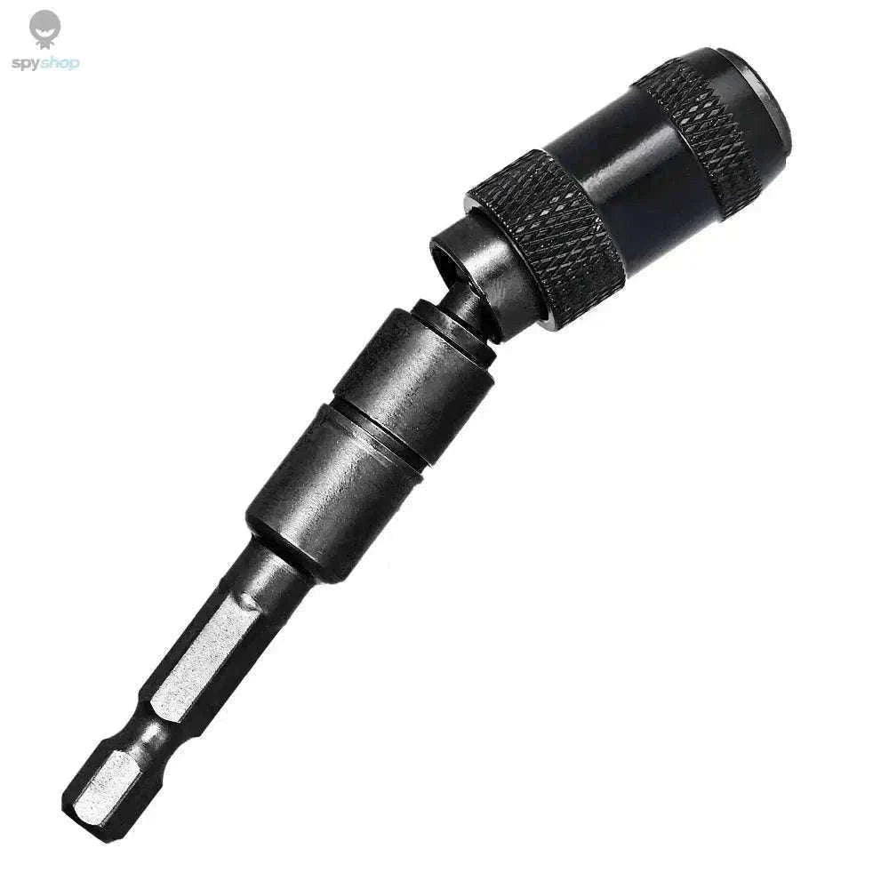 Magnetic Drill Bit Holder with 20° Pivot for Tight Spaces-Black