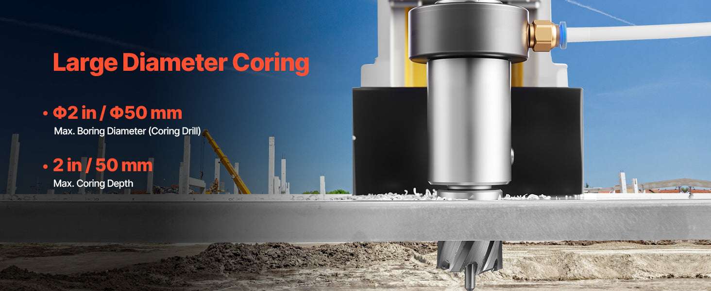 Magnetic Drill Press 1400W Core Drill 50mm Boring Capacity-1400W 40mm / Poland