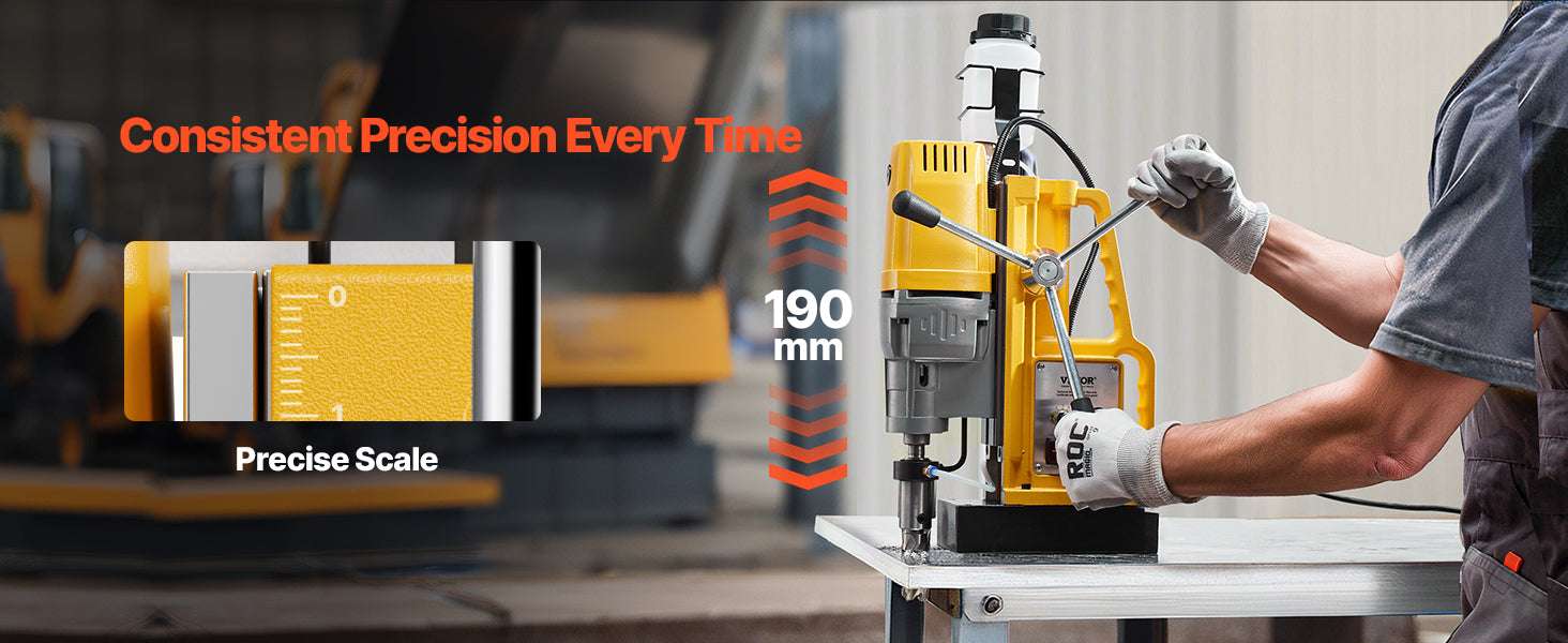 Magnetic Drill Press 1400W Core Drill 50mm Boring Capacity-1400W 40mm / Poland
