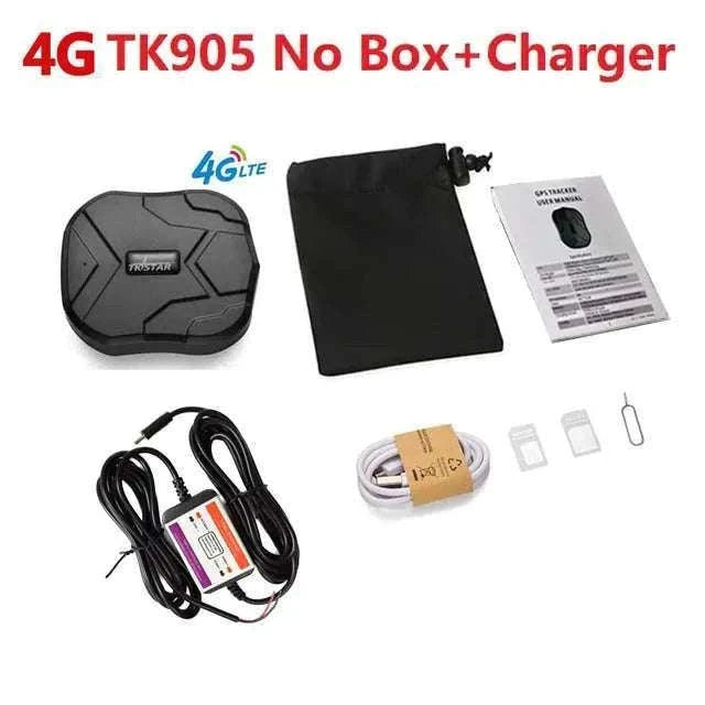 Magnetic GPS Car Tracker TK905 with 4G, 5000mAh & App Tracking-2G No Box Charger