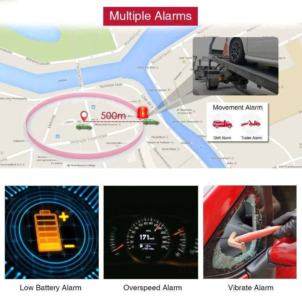 Magnetic GPS Car Tracker TK905 with 4G, 5000mAh & App Tracking-2G No Box Charger