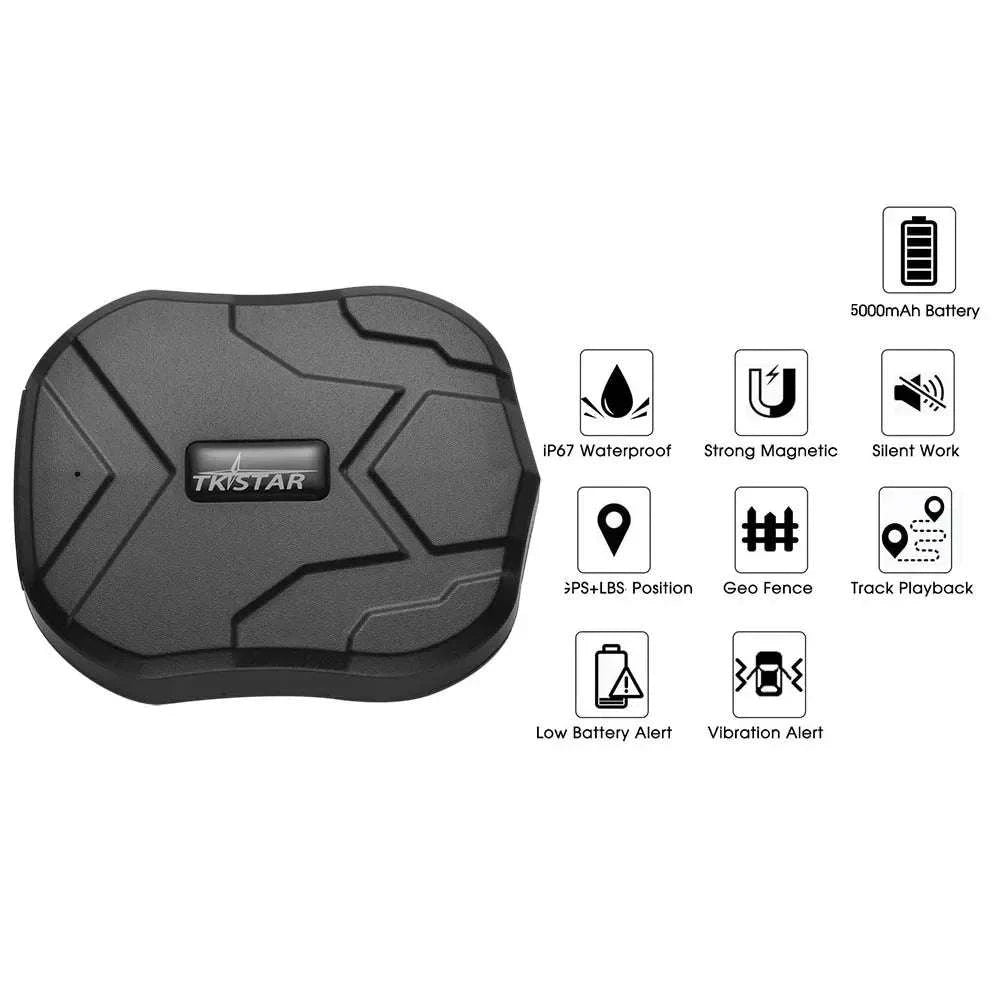 Magnetic GPS Car Tracker TK905 with 4G, 5000mAh & App Tracking-2G No Box Charger