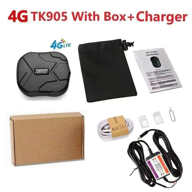 Magnetic GPS Car Tracker TK905 with 4G, 5000mAh & App Tracking-2G No Box Charger
