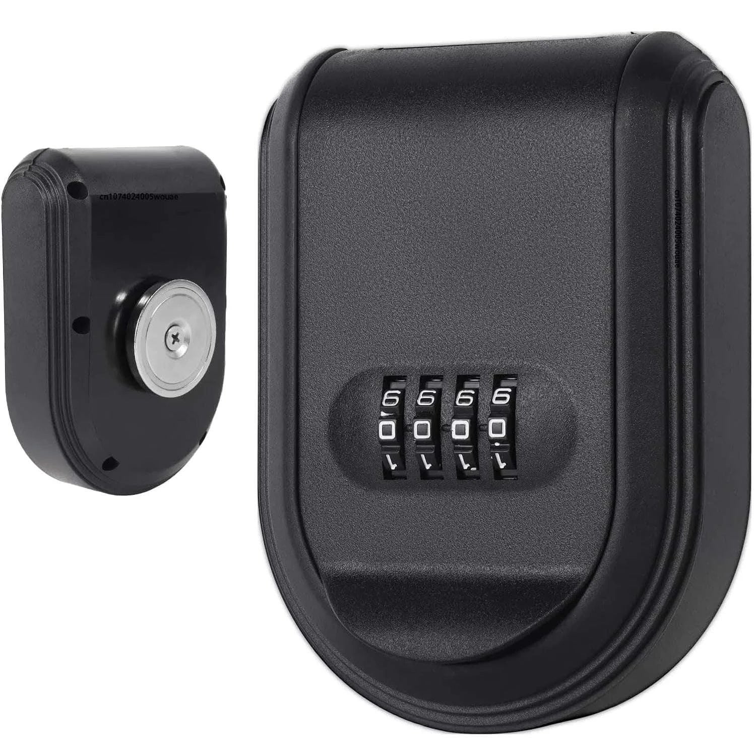Magnetic Key Lock Box with 4-Digit Code for Car or Outdoor Use-1pc black