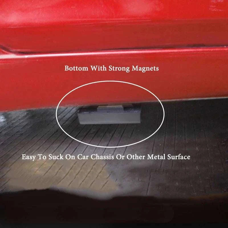 Magnetic Key Safe Box Hidden Spare Key Holder for Car Home Use-Black