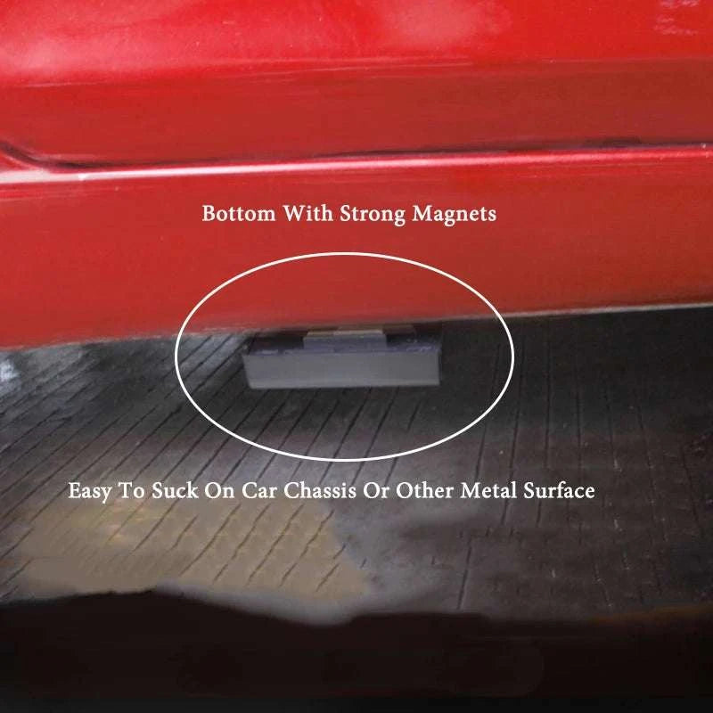 Magnetic Key Safe Box Hidden Spare Key Holder for Car Home Use-Black